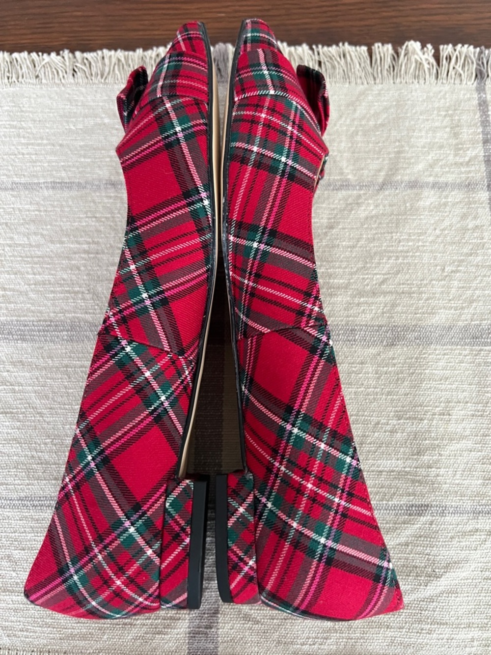 Talbots Portia Bow Flats in Cider Plaid - Picture 8 of 11